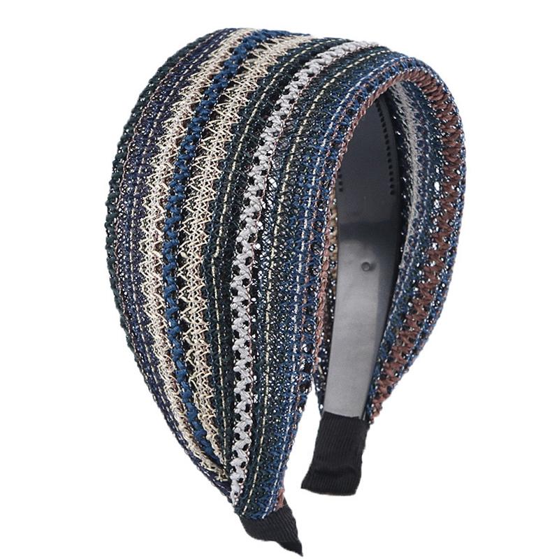 1 Stück Haarband Retro Haarband Breit Rutschfest Elastisch Damen Stirnband Böhmisch