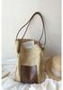 Retro Woven Straw Tote: Holiday Style, Large Capacity Shoulder Bag for Shopping, Beach, or Mother-Child Outings