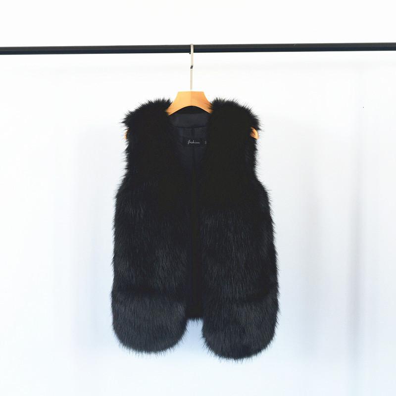 Autumn and Winter New Faux Fox Fur Grass Vest Women's Short Fashion Loose Mink Fur Coat Women's Sweetheart