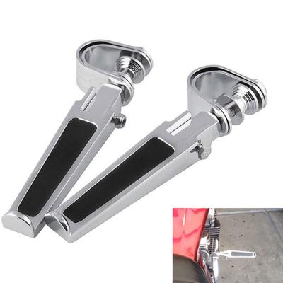 2Pcs Motorcycle Folding Engine Guard Anti-Crash Bars Foot Rest Pegs Pedals Kit