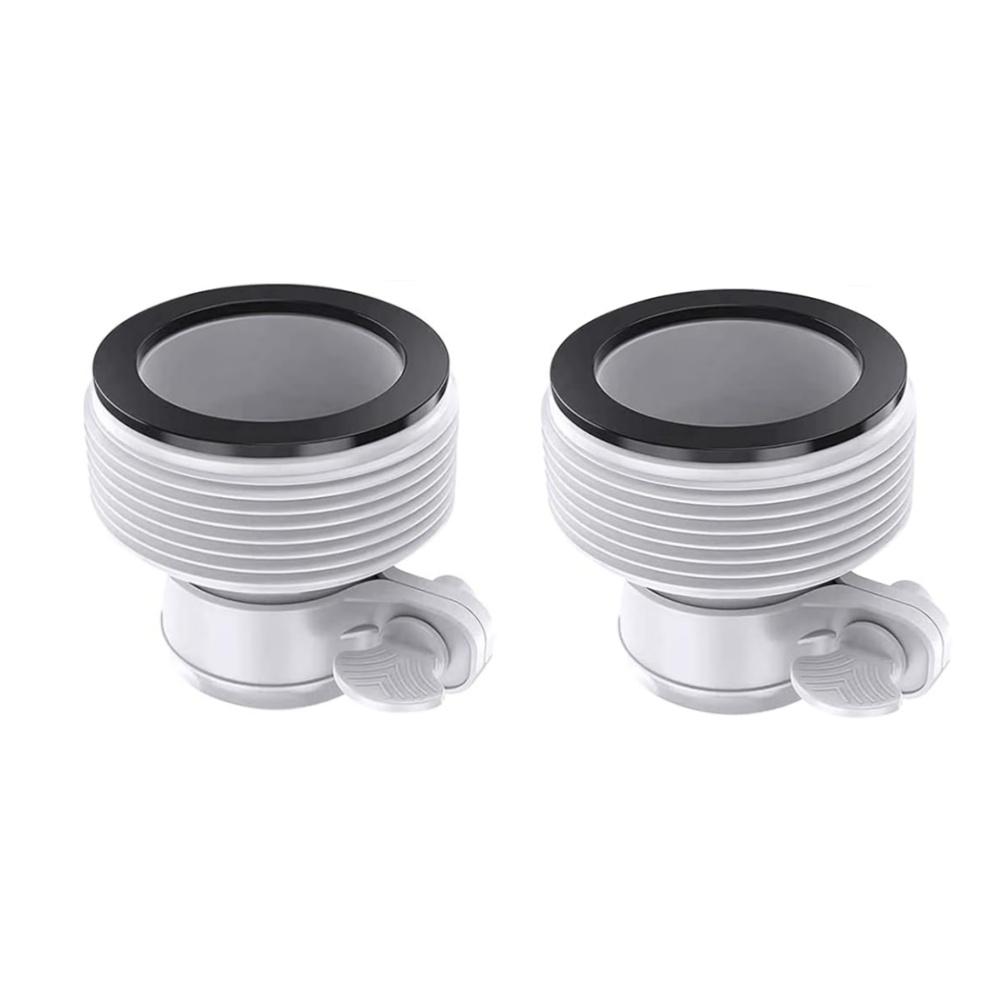 

2Pcs Swimming Pool Pipe Hose Adapter Intex Threaded Connection Pump Replacement Hose Adapter Pool Pump Part with Plunger Valve