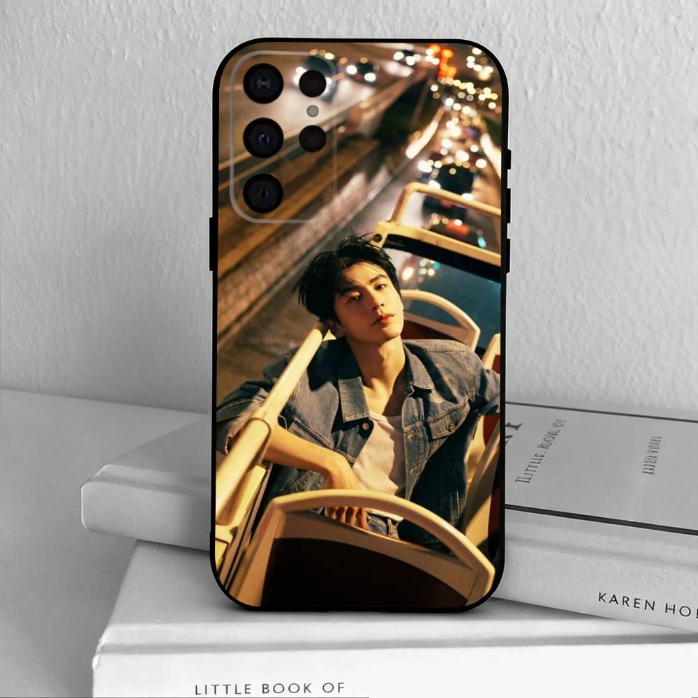 H-Handsome Krien Zhang L-Linghe   Pouzdro na telefon pro Samsung S25,S24,S21,S22,S23,S30,Ultra,S20,Plus,Ostatní Měkký černý kryt