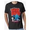 Men'S Basic Graphic Tee - Soft Shirt Featuring Striking Red And White Trap Door Characters, Casual Wear for Adults, Machine Washable All-Year Black