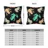 Seamless Pattern With Asian Tree Frogs Square Pillowcase Cushion Cover Pillow Case Throw Pillow Cover for Home Sofa Living Room
