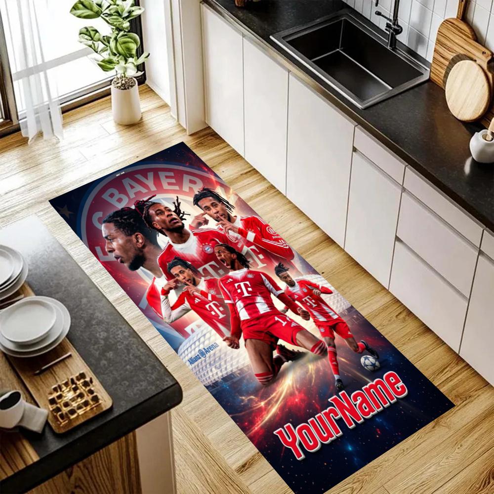 Bayern Munich Customize Your Name Kitchen Rug Runner Rug Laundry Mat Hallway Entryway The Best Gift Choice