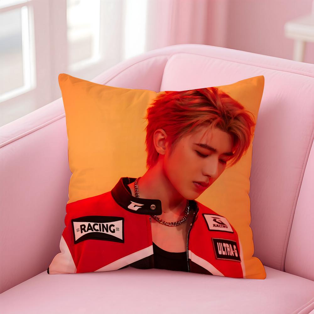singer trendy CCai Xukun Cushion Cover Pillow Case Soft Skin Friendly Fabric  Concealed Zipper