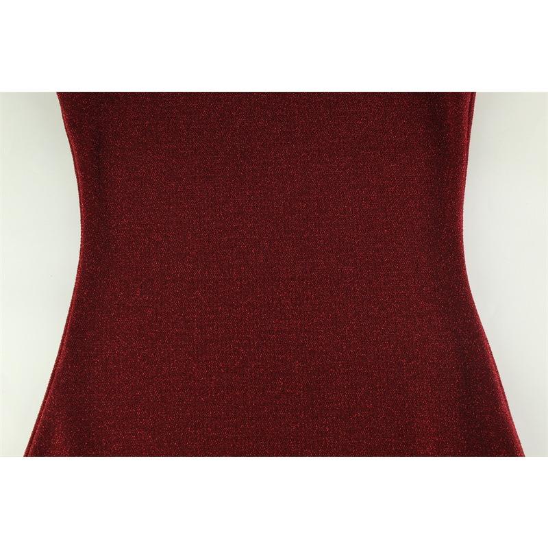 Women's Fashion Halter Sleeveless Flash Slim Dress Solid Color Dinner Dress