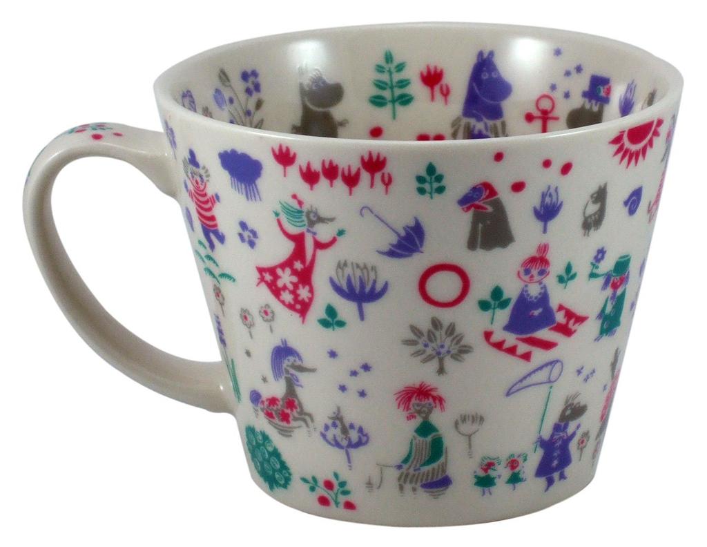 Yamaka Shoten MOOMIN Newborn Soup Mug Microwave Moomin Nordic Day Wedding Made in Stencil, Safe, Merchandise, Style, Mother's Gift, Tableware, Gift,