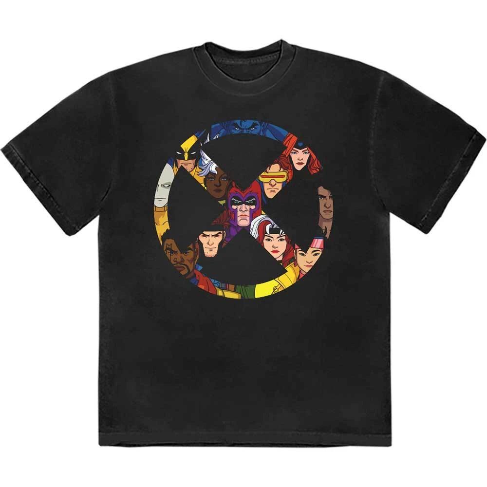 Marvel Comics X-Men 97 X Badge T-Shirt Black New XS
