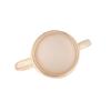 Dongdaemun Moonstone Opal Ring Niche Design Exquisite Light Luxury High-End Gem Open Ring Women