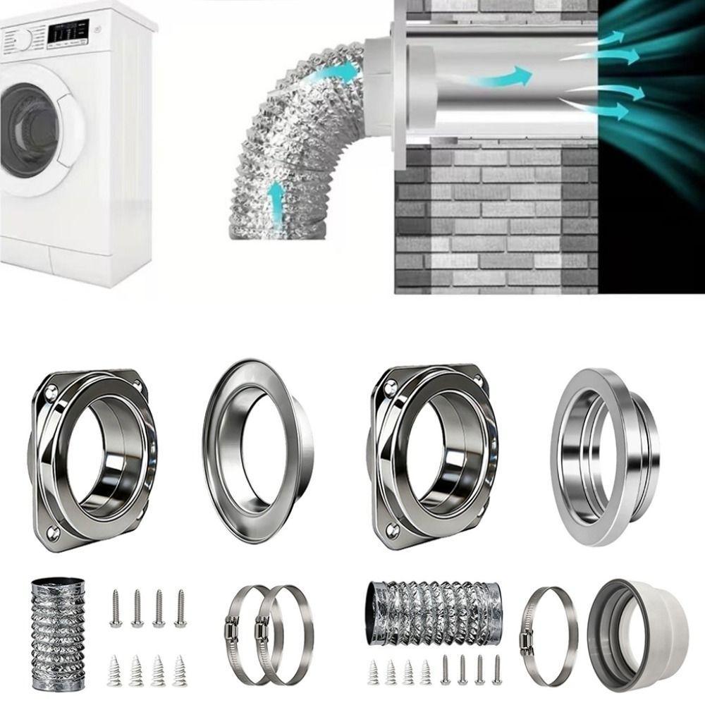 Flexible Magnetic Dryer Vents Kit Quick Connection Strong Magnet Magnetic Dryer Vent Coupling Airtight Seal Space Saving