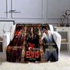 Elvis Throws Blanket 3D Printing Rock Singer Sofa Blanket  Adults and Children Bedroom Living Room Decoration Blanket for Bed