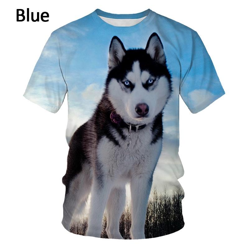 German Shepherd Dog T Shirt 3D Cute Doggy Printed Funny Puppy