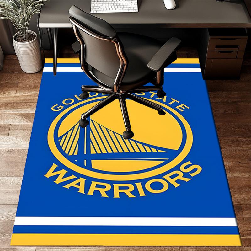 Golden State Warriors Logo Rug Game Carpet, Floor Mat for Bedroom Living Room Entryway Rug, Home Decor Idea Gift for Christmas birthday