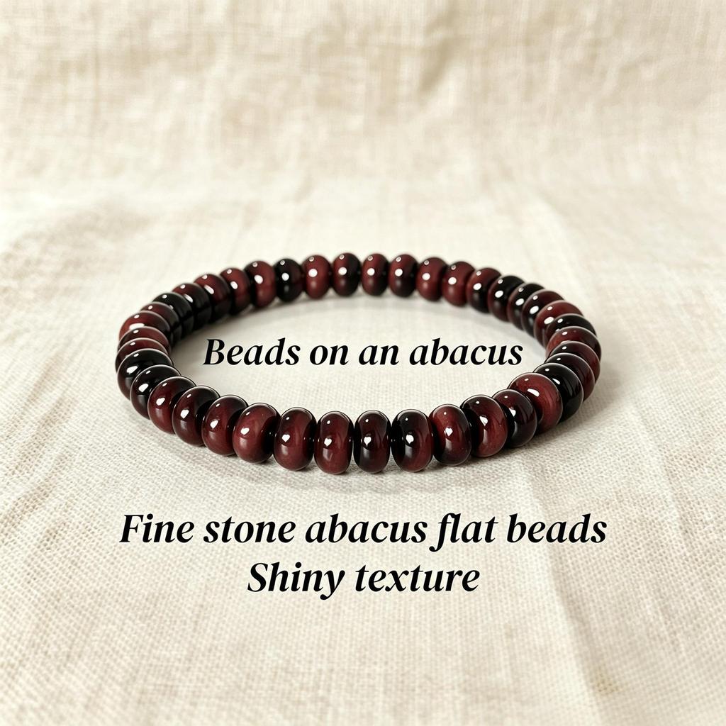 Natural Stone Imitation Tiger Eye Abacus Bead Bracelet