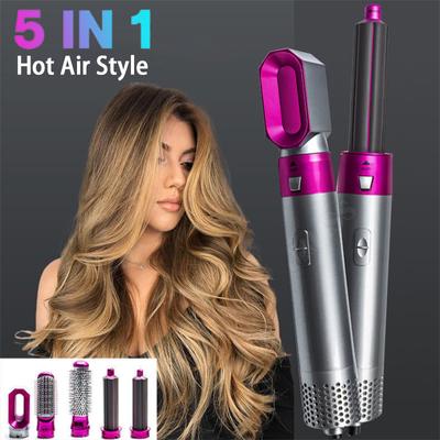 5 In 1 Hair Dryer Heat Comb Curler Professional Iron Hair Straightener Styling Brush Electric Hair Styling Tool Automatic Curler