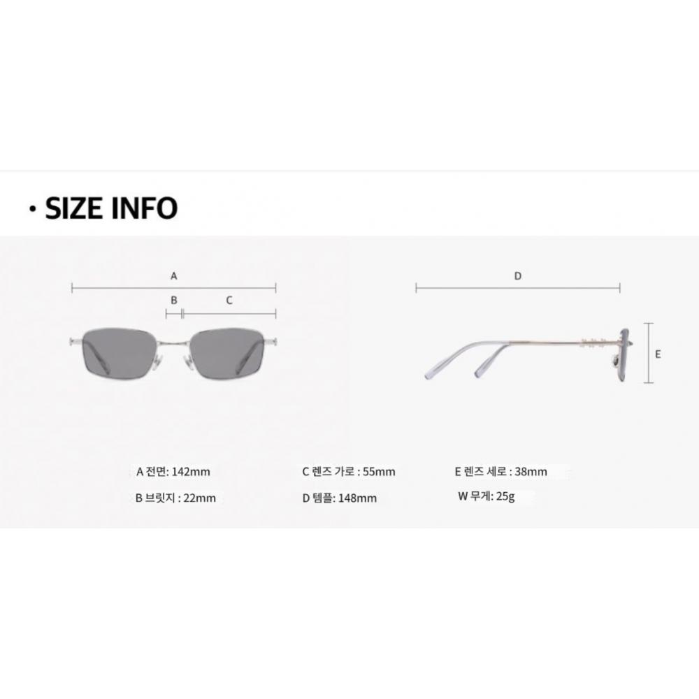 RECLOW Stainless Folding Sunglasses Black Amon F