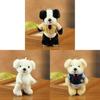 Dog Plush Keychain With Movable Joints And Soft Polyester Material For Gift And Decoration