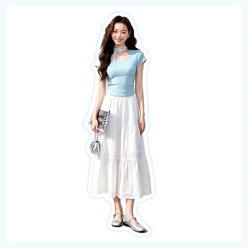MJ Style Breathable A-Line Maxi Skirt