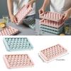 1PC Plastic Spherical Ice Ball Tray with Lid Kitchen Ice Maker Mold DIY Mould for Home Barbecue Ice Cube Maker Tool