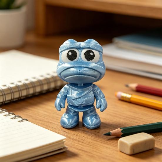 3D Printed Frog Ornaments, Movable Joint Design, Durable Smooth Surface Frog, for Home Office Desktop Decor
