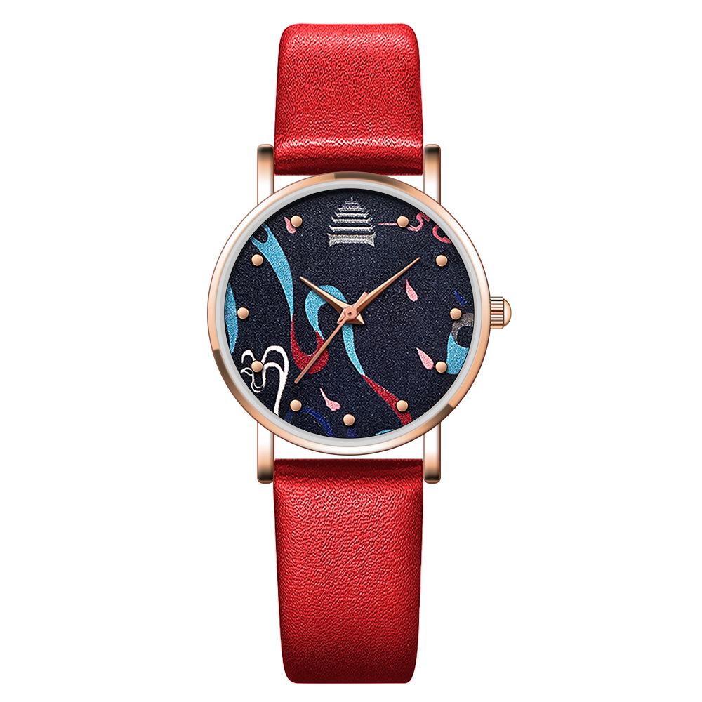 New Fashion Women's Watch Digital Quartz Watch Women's Belt Watch Elegant Student Women's Watch