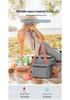 Large Capacity Insulated Crossbody Lunch Bag for Office and Picnic Use
