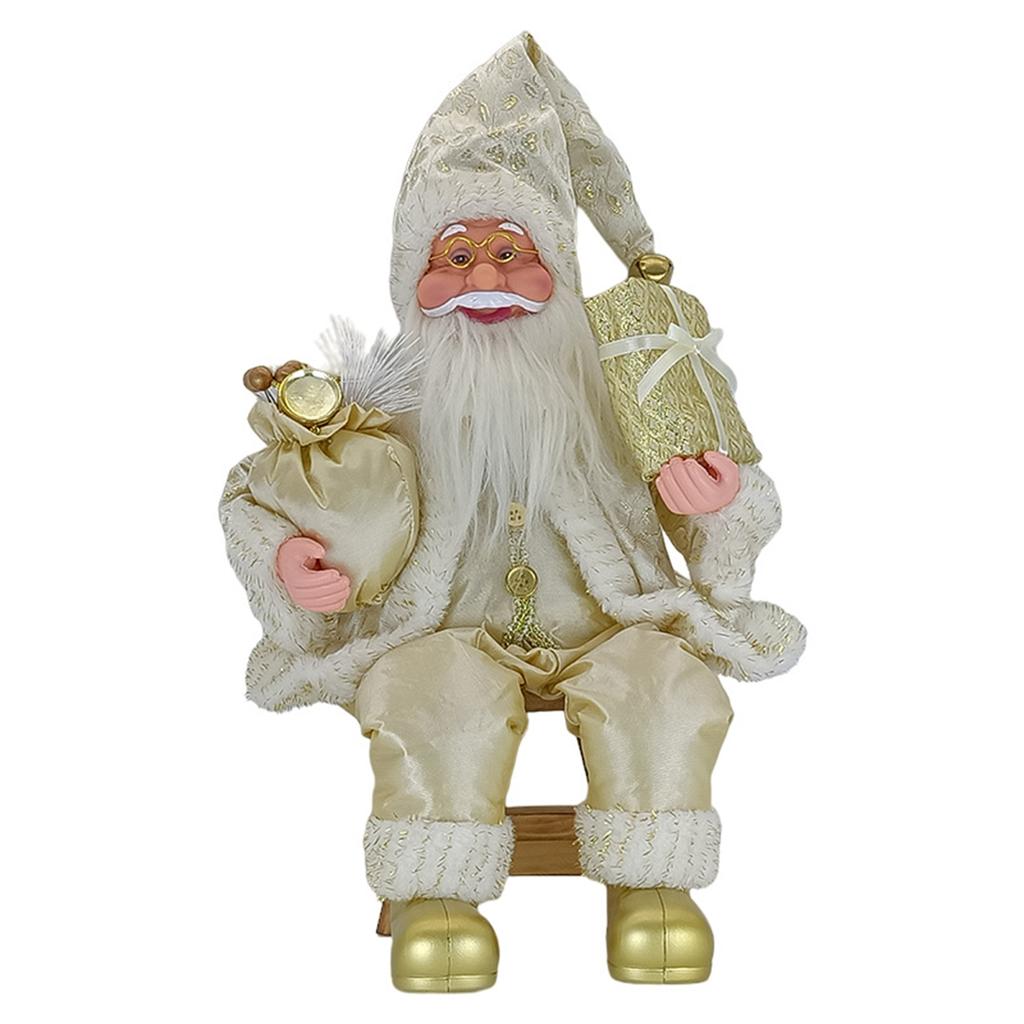 50cm Sitting Santa Clauses Decoration Fashionable Vivid Christmas Handiworks Artwaresfor Office Home Decoration