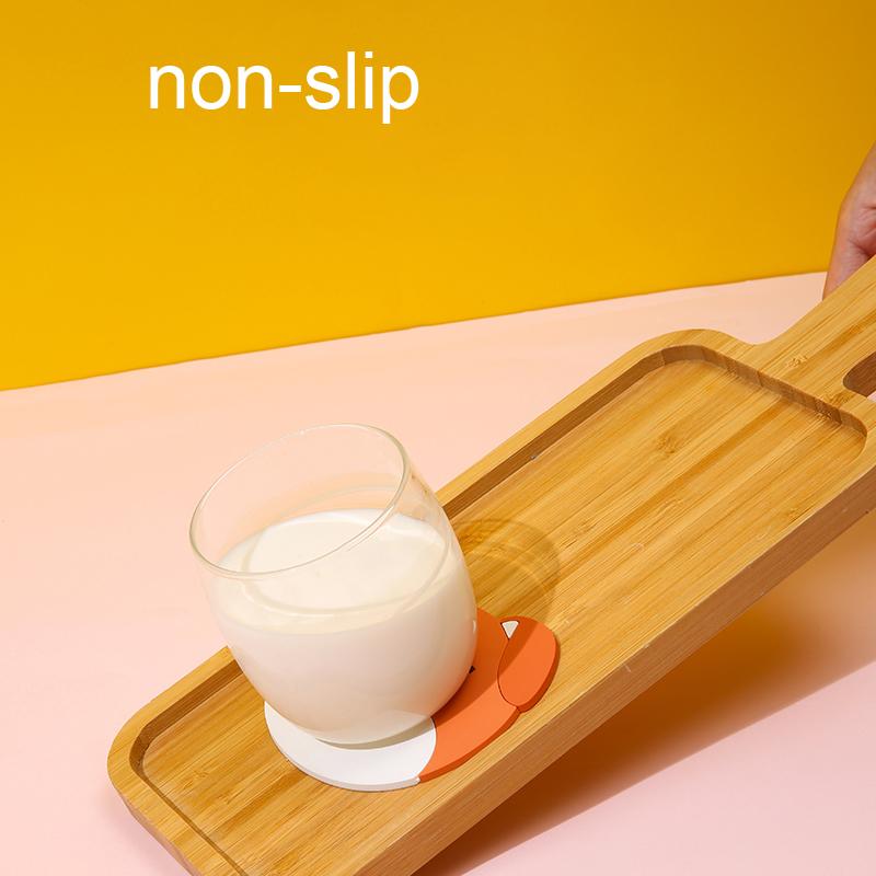 2024 Neuer süßer Silikon-Untersetzer im Cartoon-Welpen-Stil, rutschfest, verbrühungshemmend, wärmeisolierend, hohe Temperaturbeständigkeit