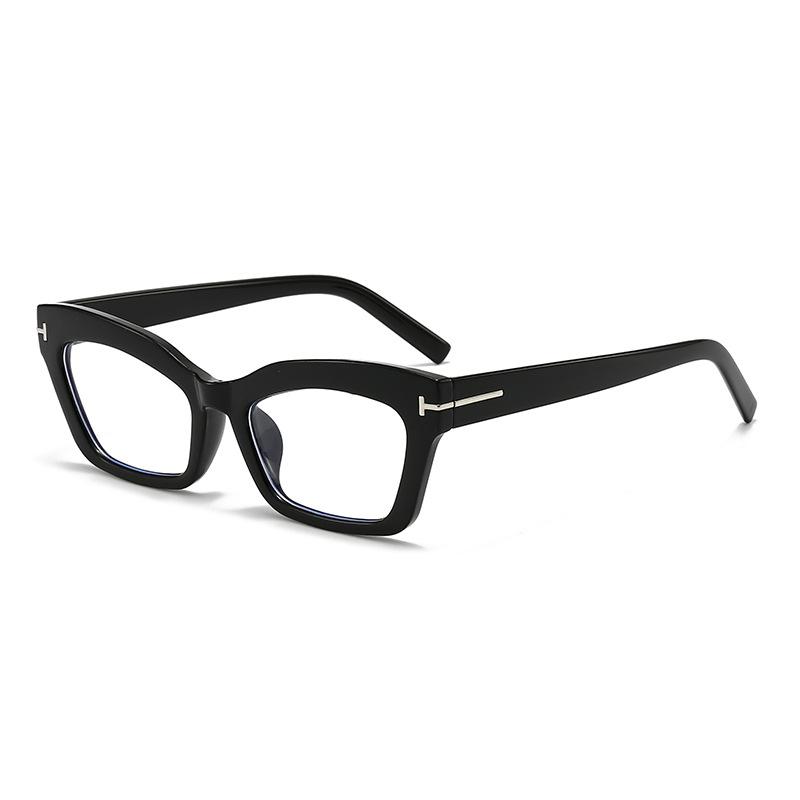 Glasses Frame Anti-blue Glasses T-word Black Frame