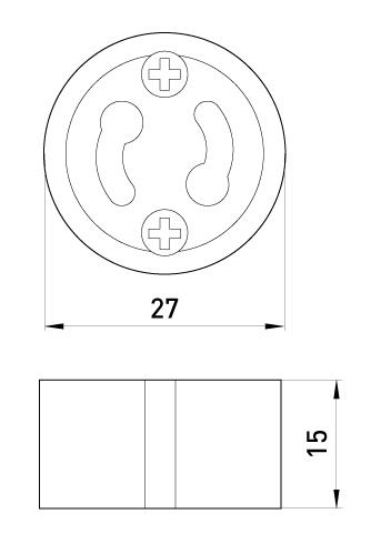 CERAMIC LAMP HOLDER GU10 - EX-S9100011