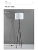 Nordic Modern Three-Legged Floor Lamp - Elegant Minimalist Lighting for Living Room, Bedroom, or Homestay.