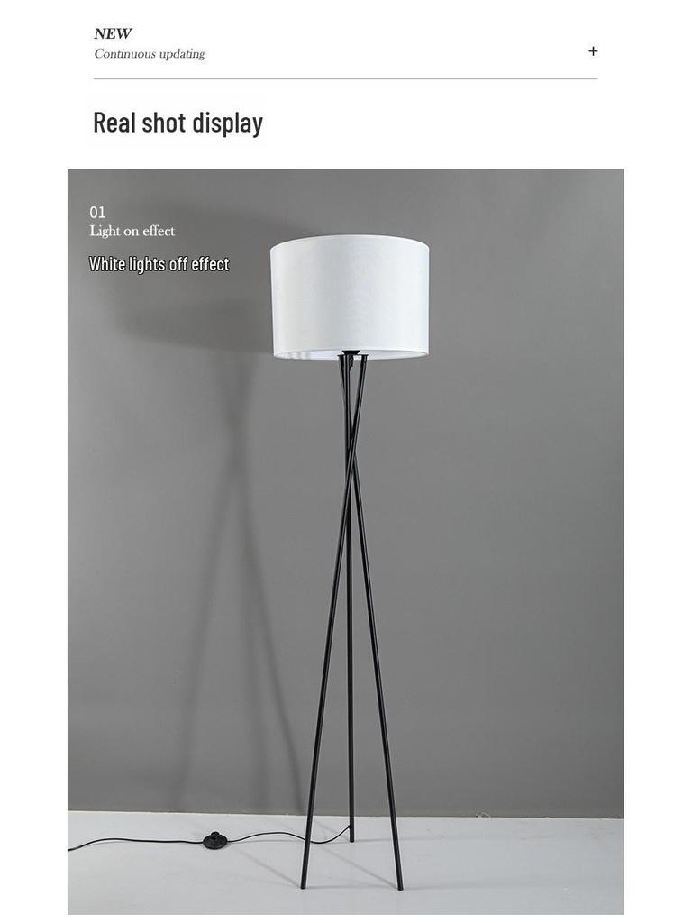 Nordic Modern Three-Legged Floor Lamp - Elegant Minimalist Lighting for Living Room, Bedroom, or Homestay.
