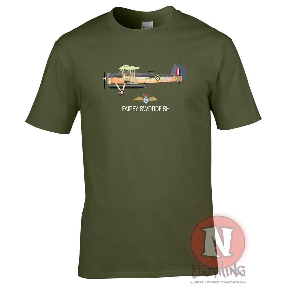 Fairey Swordfish TShirt Raf Fleet Air Arm Ww2 Fighter Aircraft