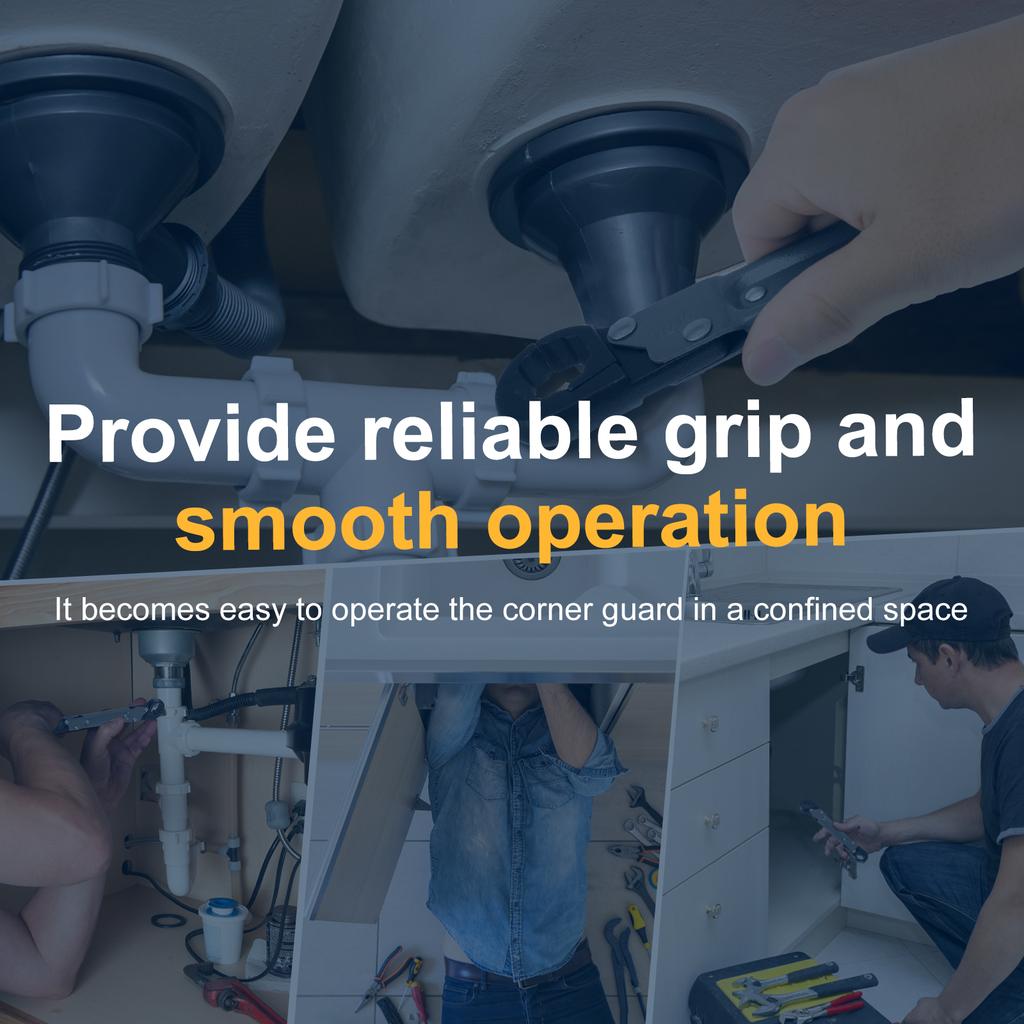 1/2Pcs Plumbing Tools Sturdy Alloy Steel Angle Stop Wrench Professional Plumber Wrench Tools Ergonomic Angle Stop Removal Tool