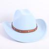 Popolare cappello da cowboy a tesa singola stile OL moda europea e americana cappello a cilindro di alta gamma per uomo e donna cappello jazz cappello di feltro