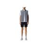 Saucony Ss25 Brand Logo Letter Stand Collar Versatile Vest Men vest Cool-Iron-Gray SA2259VT02T-GR006