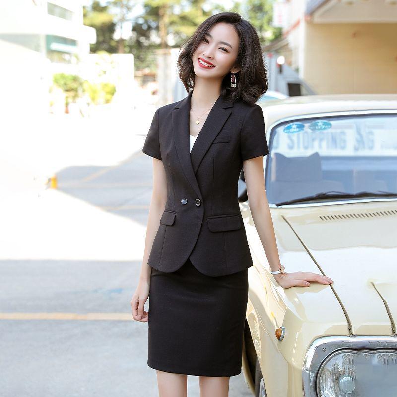 Women's Professional Short Sleeve Summer Suit – Formal Office Wear