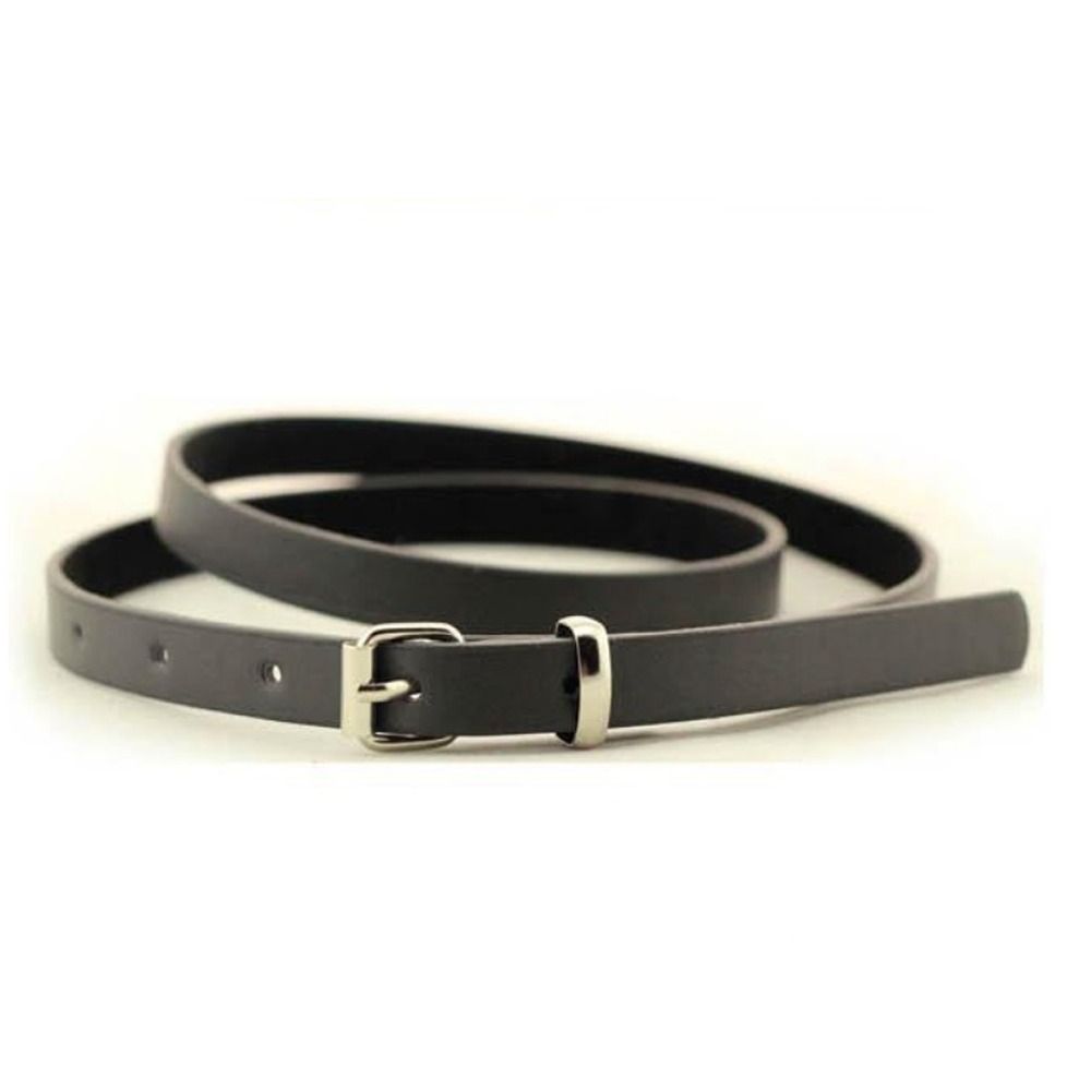 Versatile Leather Belt Casual Thin Waist Strap Women Pin Buckle Waistband