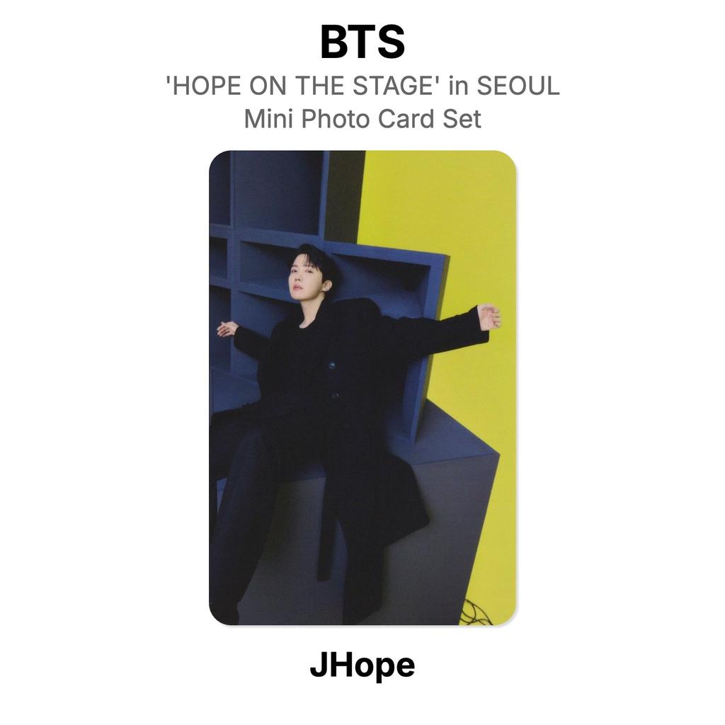 BTS j-hope Tour 'HOPE ON THE STAGE' in SEOUL Mini Photo Card Set Official Photocard