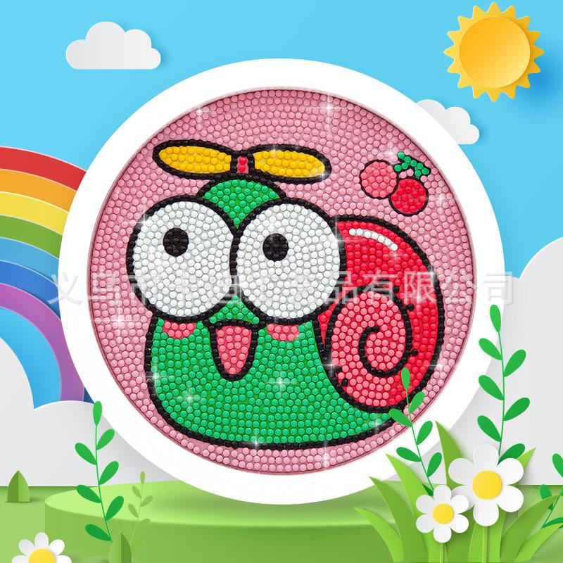 Xiaohongshu Unicorn Round Frame DIY Diamond Painting Stickers for Kids