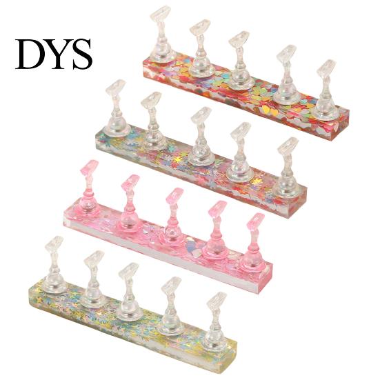 Magnetic Press-on Nail Stand False Holder with Glitter Base, for Painting Practice Base Beginner Nails Painting, Art & Display Fake