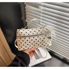 Retro Sweetheart Polka Dot Crossbody Bag: Elegant Korean Style, Versatile Commuter Shoulder Bag