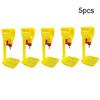 5 20 50 Pcs Chicken Automatic Drinking Cup Pigeon Waterer Plastic Yellow Nipple Hanging Poultry Drinking Tool