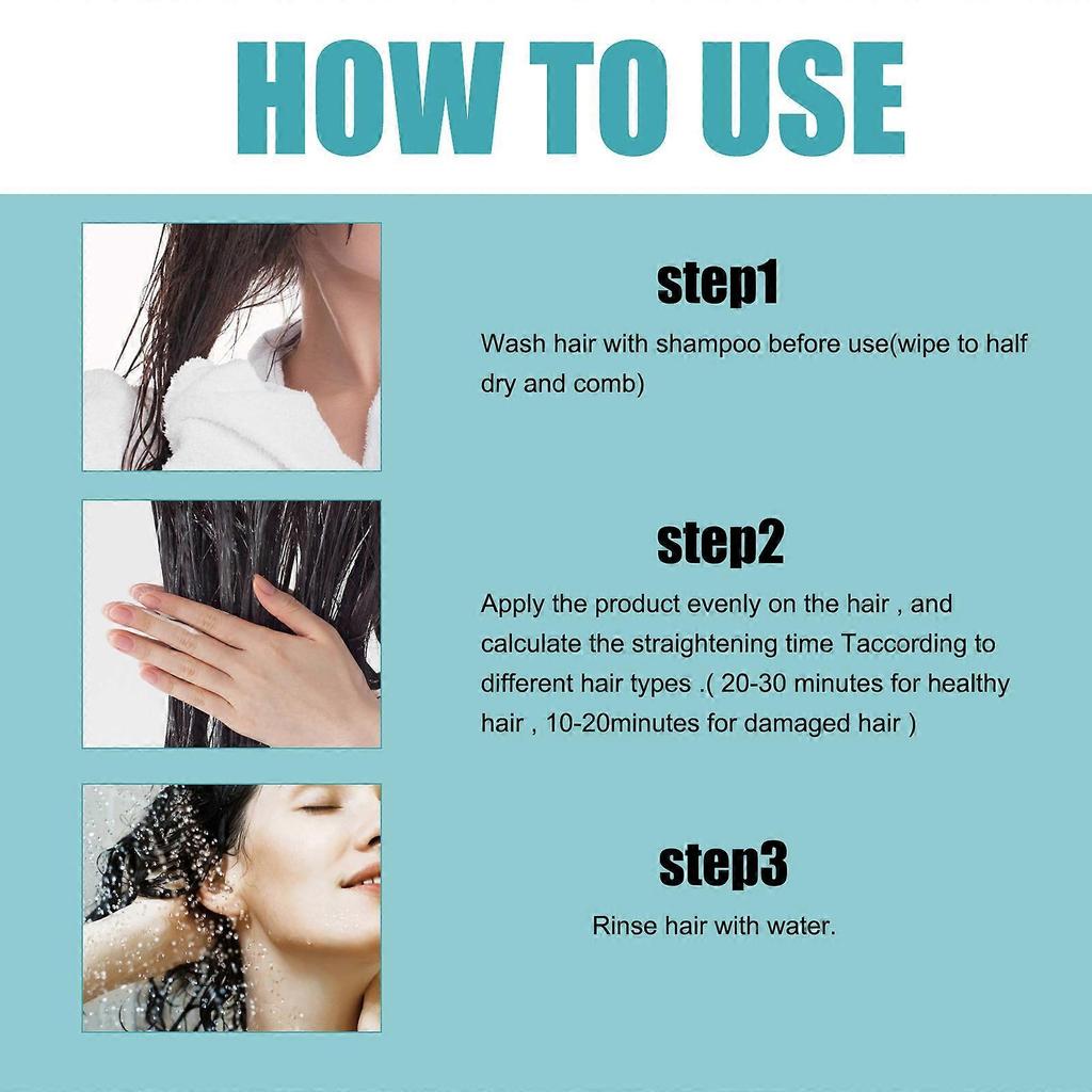 Protein Correcting Hair Straightening Cream, Silk Gloss Hair Straightening Cream Nourishing Smoothing