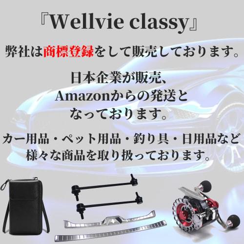 Wellvie Classy Nissan Serena C27 28 e-POWER Exclusive Side Step Scuff Plate with Anti-slip 7P Protective Parts Silver Dress Up