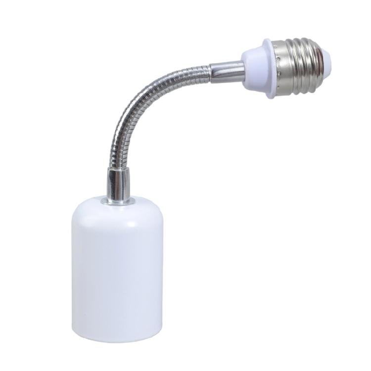 Ceramic E27 Bulb Socket Extender With Full Rotation Metal Base Heat Tolerance 400W For Lighting Adjustments
