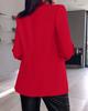 Elegant Women's Cardigan Blazer New  Autumn Winter Long Sleeve Casual Solid Color Coat Jacket For Women Slim Blazers