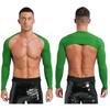 Herren Offene Vorderseite Crop Top Lässig Einfarbige Langarm Strickjacke Fitness Sport Bolero Schulterbedeckung Tops zum Zeigen des Körpers