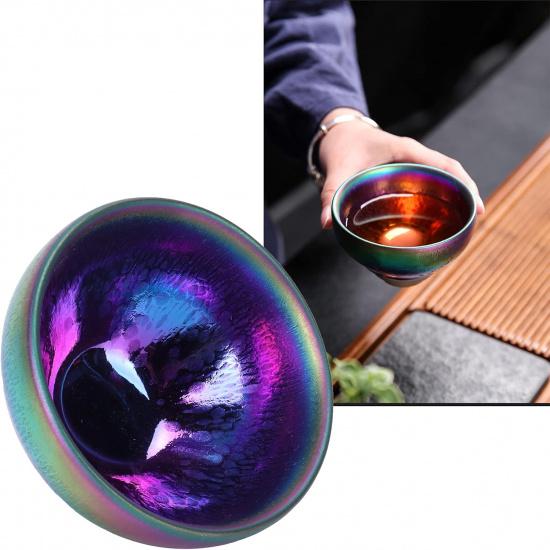 

Topyond Ceramic Tea Cup, Jianzhan Tenmoku Tea Bowl, Handmade Porcelain Teacup, Durability Easy to Clean, Traditional Chinese Teaware, Tea Ceremony